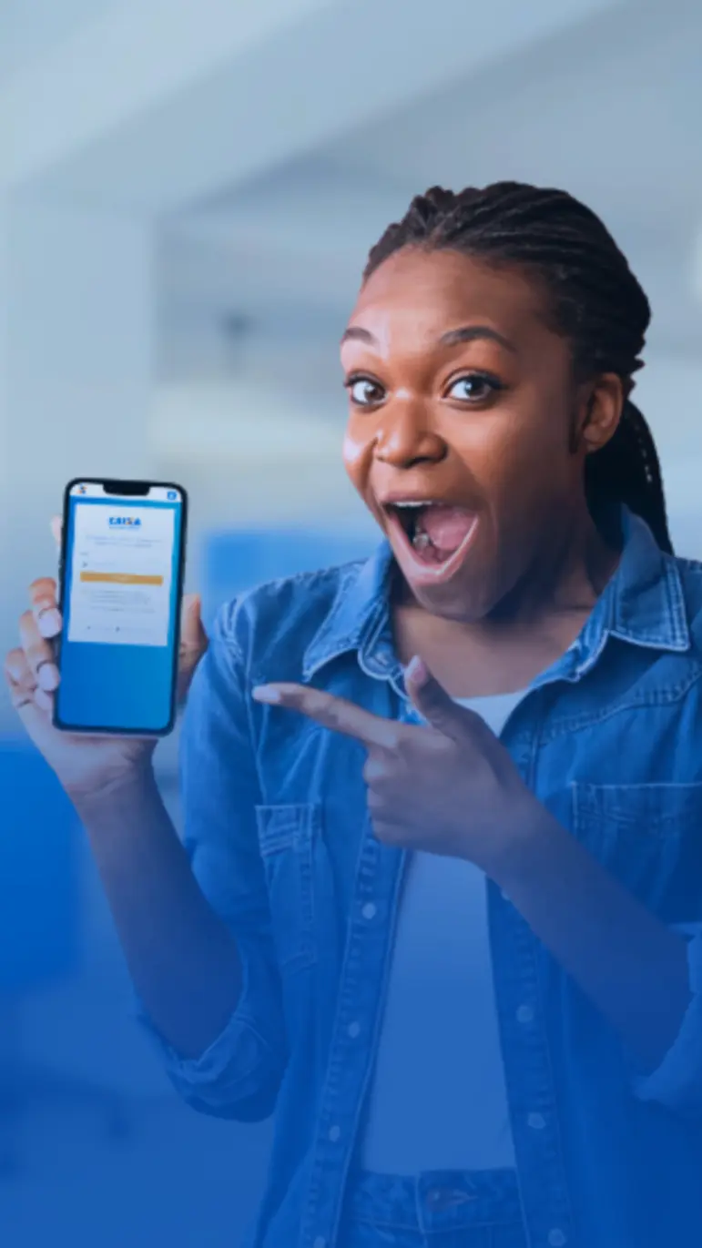 Mulher com smartphone